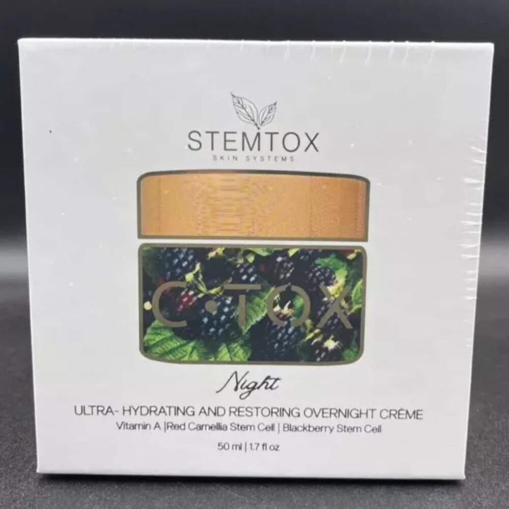 STEMTOX ULTRA-HYDRATING AND RESTROING OVERNIGHT CREME-1.7 fl oz/50 ml-NEW-SEALED